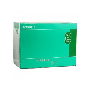B.BRAUN (HSW-L1) 3-Part Luer Lock 1ml Dose Saver Syringe - White